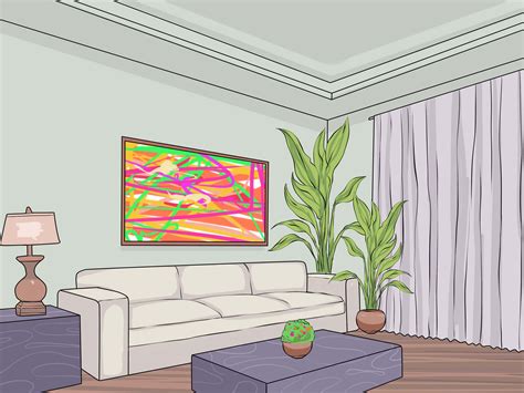 living room background drawing.